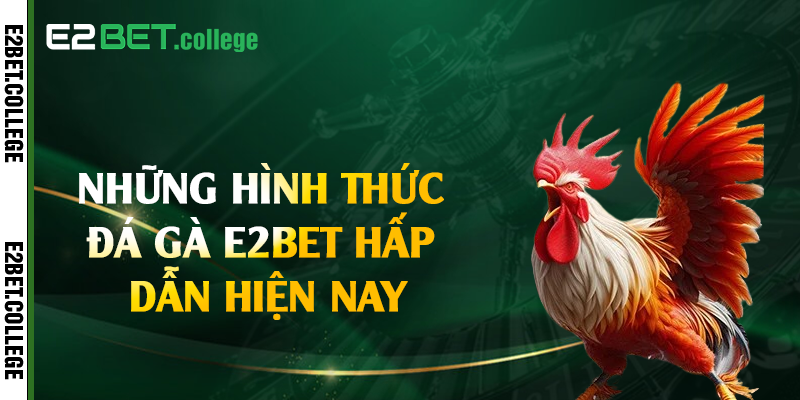 Những hình thức đá gà E2bet hấp dẫn hiện nay