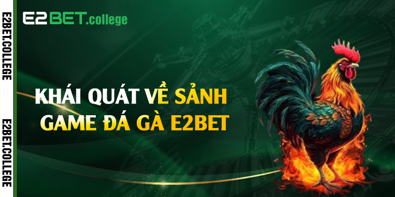 Khái quát về sảnh game đá gà E2bet